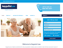 Tablet Screenshot of keypointlaw.co.uk